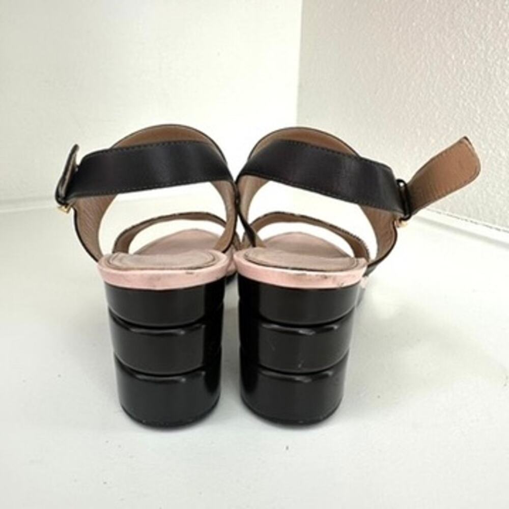 My Ferragamo Sandals Black Leather Python Print S… - image 3